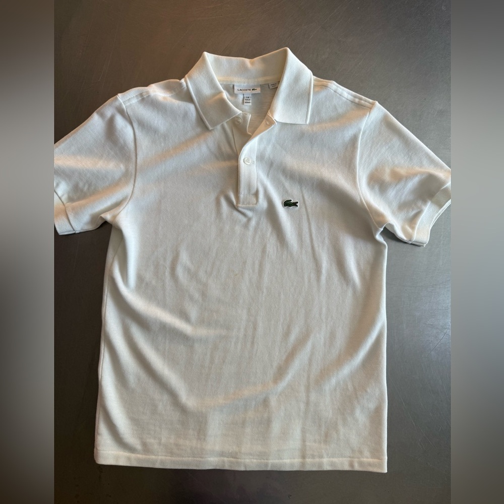 Lacoste White Polo Shirt